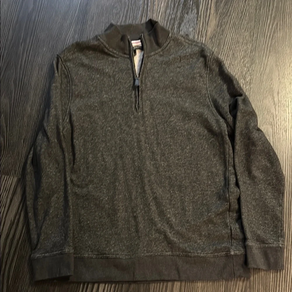 🍍BANANA REPUBLIC RIBBED HALF-ZIP SWEATSHIRT🍍SZ Large 🍍Pit to pit 21”🍍